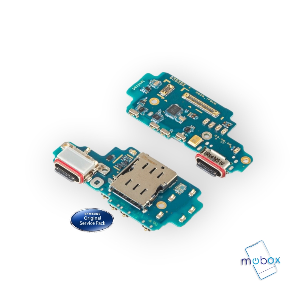 Оригинален блок захранване ( PCB ) за Samsung Galaxy S24 Ultra 5G / SM-S928B с микрофон / Service Pack GH96-16497A