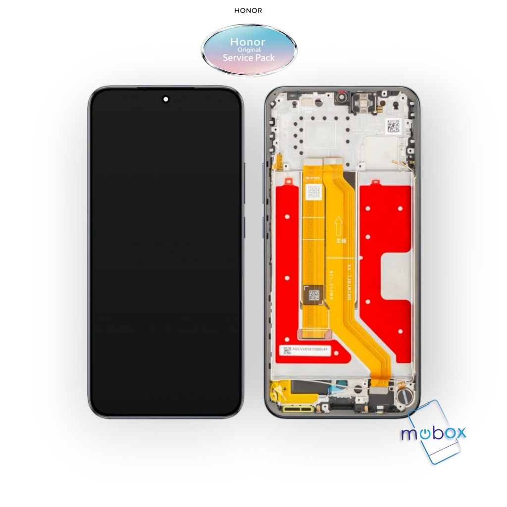 Оригинален дисплей с рамка, с батерия за Honor Magic 8 Lite/ MTN-NX1M /Service Pack/ Full Original/ LCD +Тъч скрийн /0235ARVC, 0235ARUT/ Midnight Black
