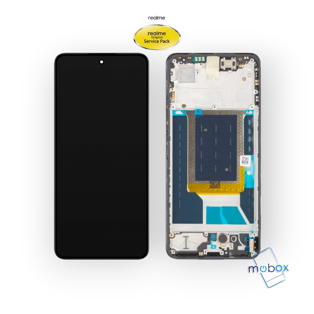 Оригинален дисплей с рамка за Realme 14 5G/ RMX5070 / Service Pack Full Orginal/ 621039000086 / LCD+Тъч скрийн/ Черен