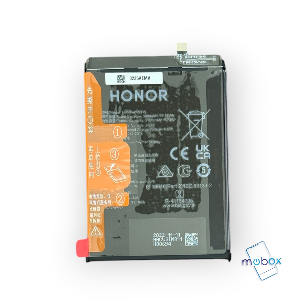 Оригинална батерия HB506492EFW за Honor Magic5 Lite /RMO-NX1, RMO-NX3/ Service Pack/ Full Original  0235AEMV