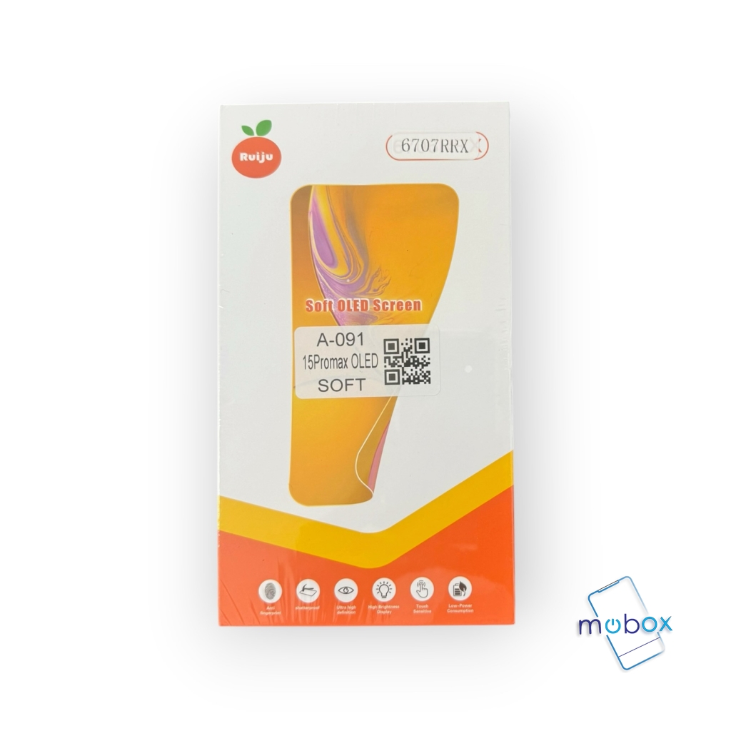 RJ Soft OLED Дисплей за iPhone 15 Pro max LCD +Тъч скрийн /FHD/120 Hz