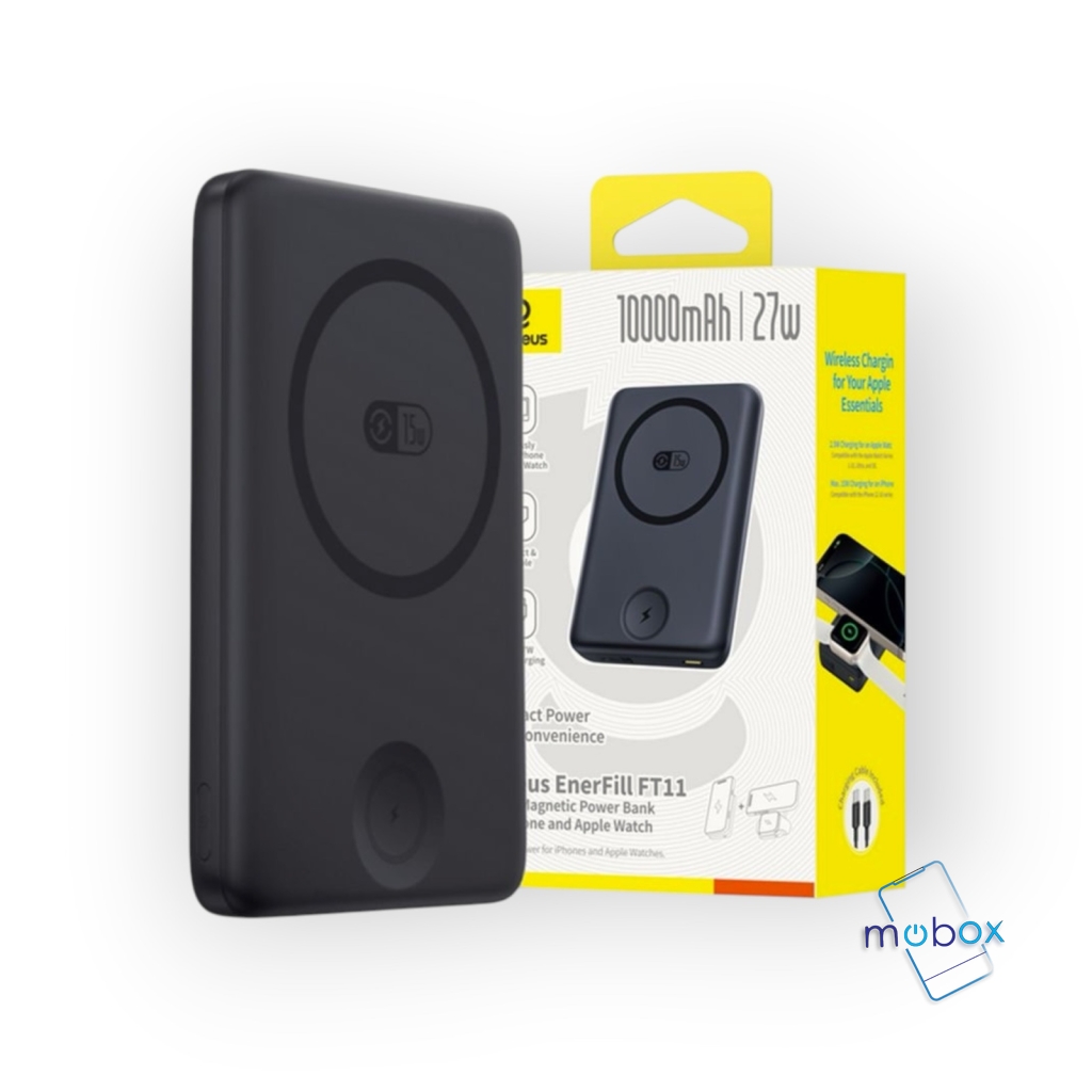 Външна батерия С MagSafe / безжична външна батерия Baseus EnerFill FT11 2 в 1, 10000mAh, 27W / P1008210G123-00/
